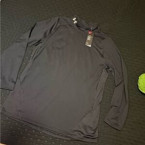 Under Armour Charcoal Gray Mock Neck Shirt